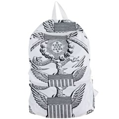 Black & White Great Seal Of The United States - Obverse, 1782 Foldable Lightweight Backpack by abbeyz71