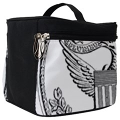 Black & White Great Seal Of The United States - Obverse, 1782 Make Up Travel Bag (big) by abbeyz71