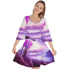 Fantasy World Velour Kimono Dress