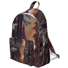 Sunset In The Frozen Winter Forest The Plain Backpack by Sudhe