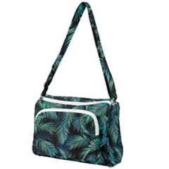 Palms Pattern Design Front Pocket Crossbody Bag by Sudhe