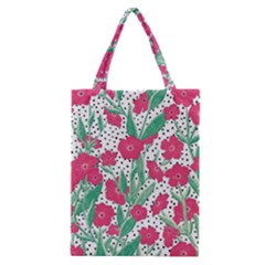 Flora Floral Flower Flowers Pattern Classic Tote Bag by Sudhe