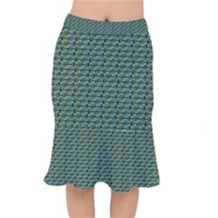 Stamping Heart Love Short Mermaid Skirt by Bajindul