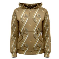 Gold Background 3d Women s Pullover Hoodie