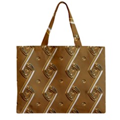 Gold Background 3d Zipper Mini Tote Bag by Mariart