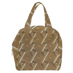 Gold Background 3d Boxy Hand Bag by Mariart