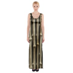 Bamboo Grass Thigh Split Maxi Dress