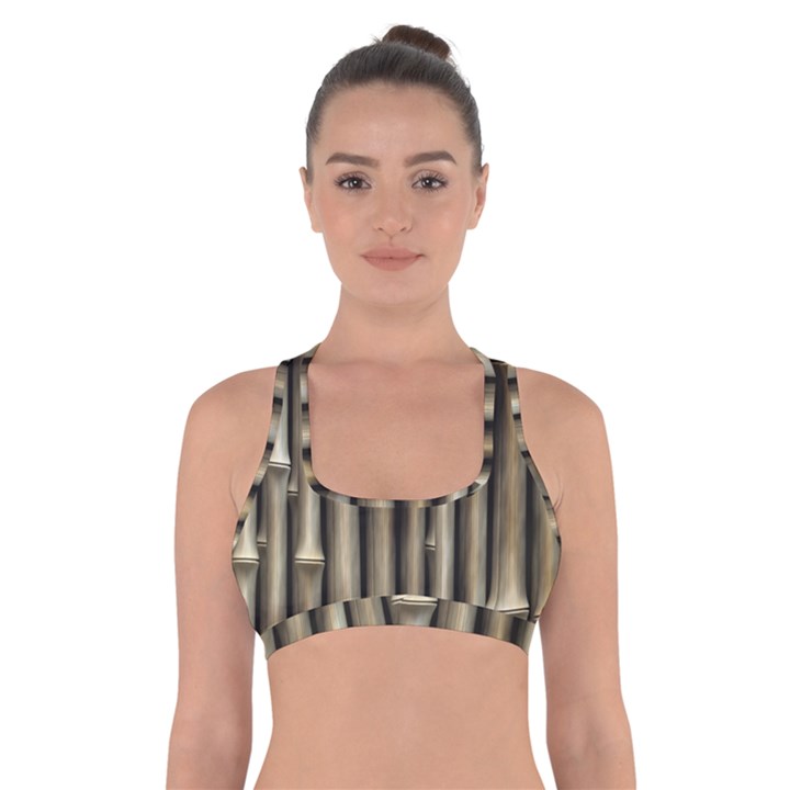 Bamboo Grass Cross Back Sports Bra