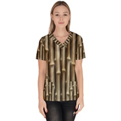 Bamboo Grass Women s V-Neck Scrub Top