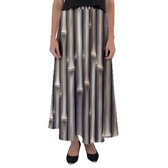 Bamboo Grass Flared Maxi Skirt