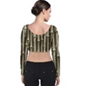 Bamboo Grass Velvet Long Sleeve Crop Top View2