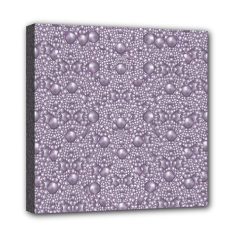 Baroque Pearls And Fauna Ornate Mandala Mini Canvas 8  X 8  (stretched) by pepitasart