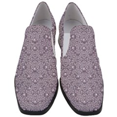 Baroque Pearls And Fauna Ornate Mandala Women Slip On Heel Loafers by pepitasart