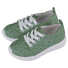 Baroque Green Pearls Ornate Bohemian Kids  Lightweight Sports Shoes by pepitasart