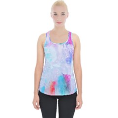 Rainbow paint Piece Up Tank Top