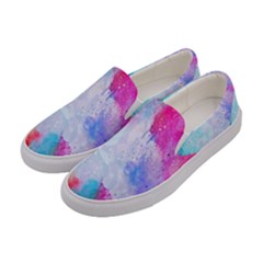 Rainbow paint Women s Canvas Slip Ons