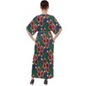 Figs and Monstera  V-Neck Boho Style Maxi Dress View2
