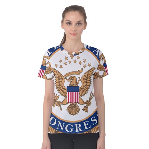 Seal Of United States Congress Women s Cotton Tee by abbeyz71