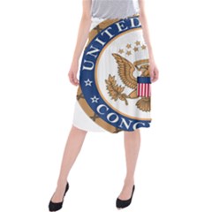 Seal Of United States Congress Midi Beach Skirt by abbeyz71