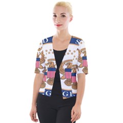 Seal Of United States Congress Cropped Button Cardigan by abbeyz71