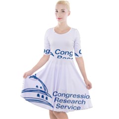 Logo Of Congressional Research Service Quarter Sleeve A-line Dress by abbeyz71