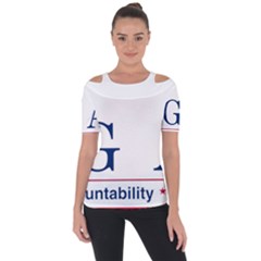 Logo Of United States Government Accountability Office Shoulder Cut Out Short Sleeve Top by abbeyz71