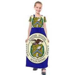 Flag Of United States General Accounting Office, 1921-2004 Kids  Short Sleeve Maxi Dress by abbeyz71
