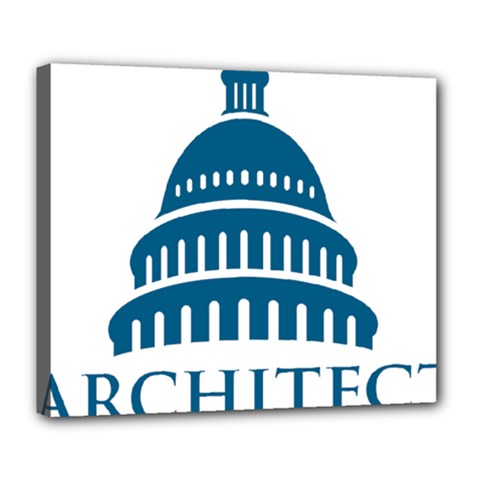 Logo Of United States Architect Of The Capitol Deluxe Canvas 24  X 20  (stretched) by abbeyz71