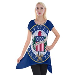 Flag Of The United States Senate Short Sleeve Side Drop Tunic