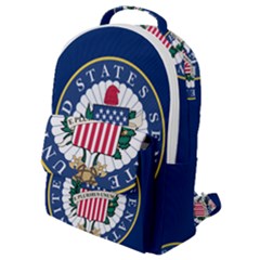 Flag Of The United States Senate Flap Pocket Backpack (small) by abbeyz71