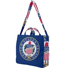 Flag Of The United States Senate Square Shoulder Tote Bag by abbeyz71