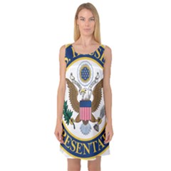 Seal Of United States House Of Representatives Sleeveless Satin Nightdress by abbeyz71