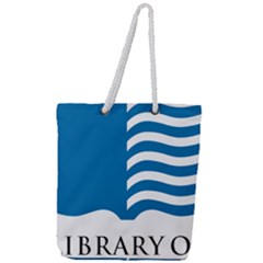 Book Logo Of Library Of Congress Full Print Rope Handle Tote (large) by abbeyz71