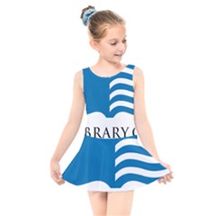 Book Logo Of Library Of Congress Kids  Skater Dress Swimsuit by abbeyz71