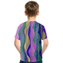 Wavy scribble abstract Kids  Sport Mesh Tee View2