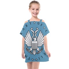 Flag Of Library Of Congress Kids  One Piece Chiffon Dress by abbeyz71