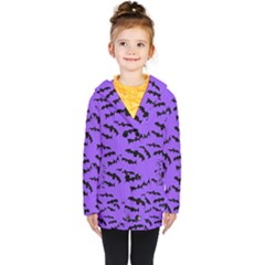 Bats Pattern Kids  Double Breasted Button Coat by bloomingvinedesign