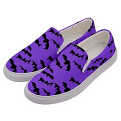 Bats Pattern Men s Canvas Slip Ons by bloomingvinedesign