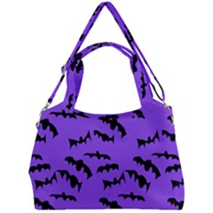 Bats Pattern Double Compartment Shoulder Bag by bloomingvinedesign