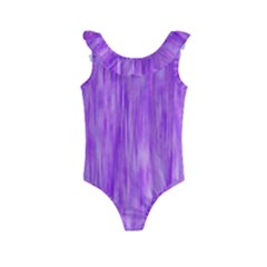 Purple Lavender Splash Kids  Frill Swimsuit by retrotoomoderndesigns