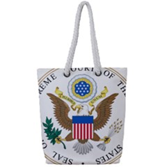 Seal Of Supreme Court Of United States Full Print Rope Handle Tote (small) by abbeyz71