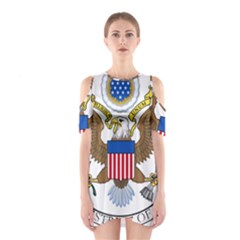 Seal Of United States District Court For Northern District Of California Shoulder Cutout One Piece Dress by abbeyz71