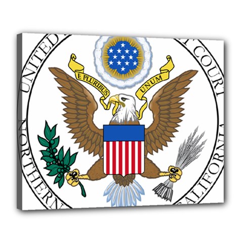 Seal Of United States District Court For Northern District Of California Canvas 20  X 16  (stretched) by abbeyz71