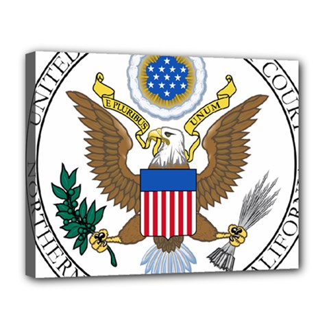 Seal Of United States District Court For Northern District Of California Canvas 14  X 11  (stretched) by abbeyz71