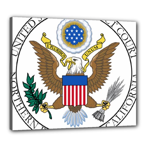 Seal Of United States District Court For Northern District Of California Canvas 24  X 20  (stretched) by abbeyz71