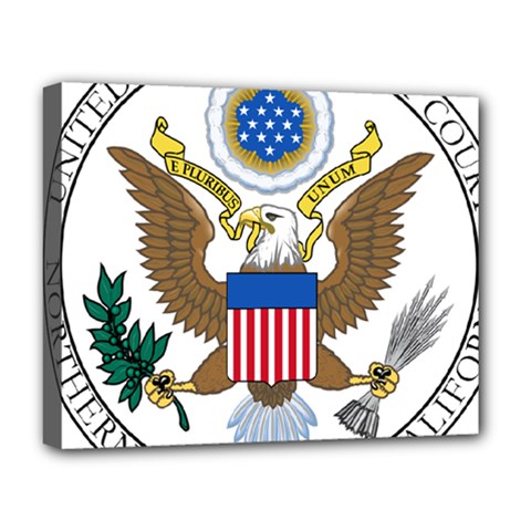 Seal Of United States District Court For Northern District Of California Deluxe Canvas 20  X 16  (stretched) by abbeyz71