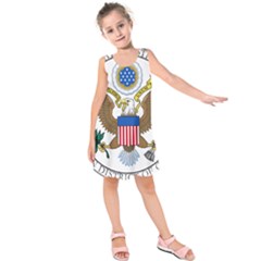Seal Of United States District Court For Northern District Of California Kids  Sleeveless Dress by abbeyz71