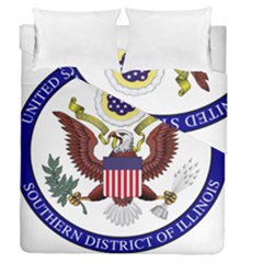 Seal Of United States District Court For Southern District Of Illinois Duvet Cover Double Side (queen Size) by abbeyz71