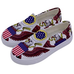 Seal Of United States District Court For Southern District Of Illinois Kids  Canvas Slip Ons by abbeyz71