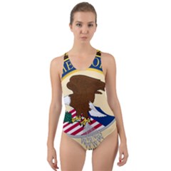 Seal Of Executive Office For Immigration Review Cut-out Back One Piece Swimsuit by abbeyz71